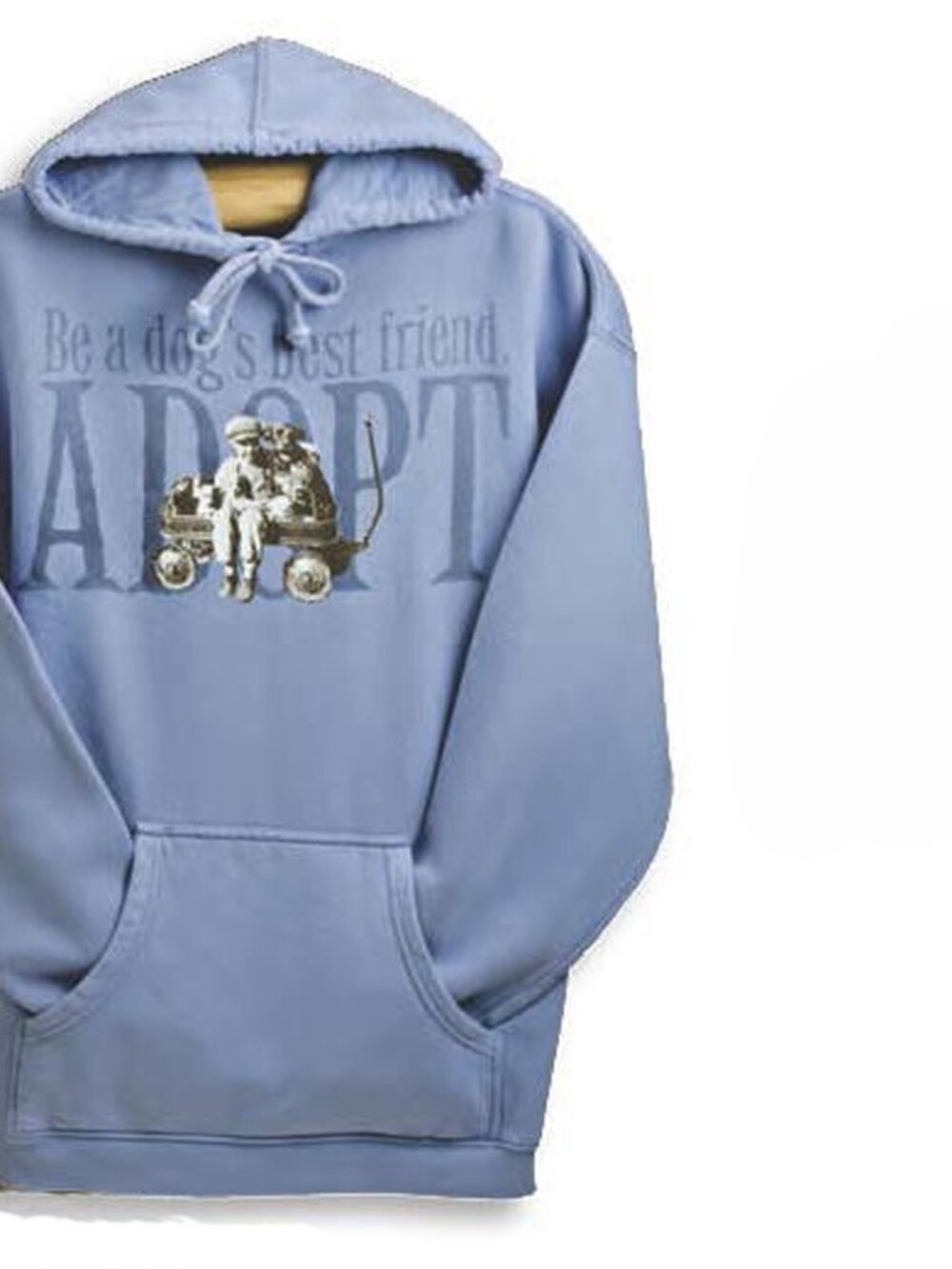 Dogs Best Friend UNISEX Slate Blue NEW Hoodie SM or LG or XL by Comfort Colors
